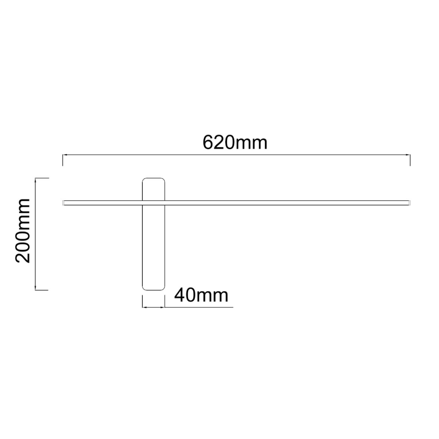 Open Design OR85082 - Kinkiet LED BENE LED/7W/230V 62 cm złoty