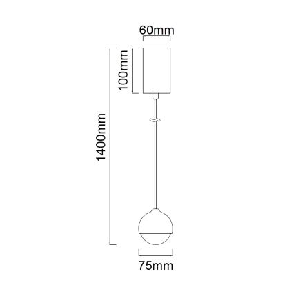 Open Design OR85099 - Żyrandol LED na lince BOLICINA LED/5W/230V złoty