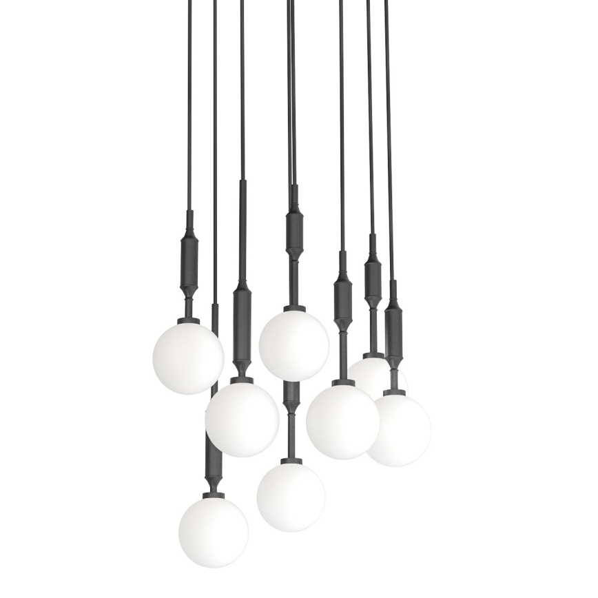 Open Design OR85341 - Żyrandol na lince ERO 8xG9/8W/230V czarny