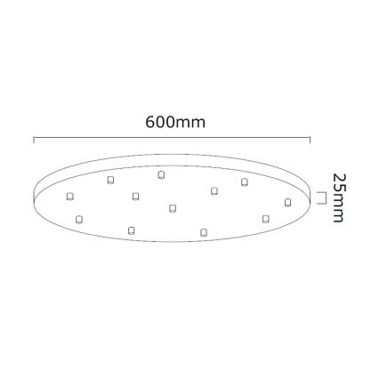 Open Design OR85396 - Żyrandol na linkach ERO 12xG9/8W/230V złoty
