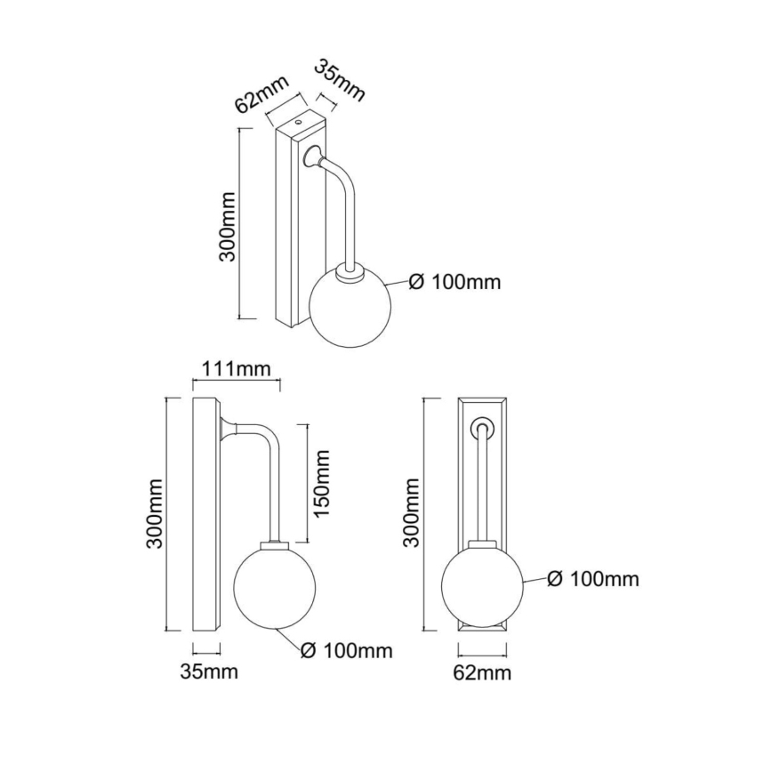 Open Design OR85600 - Łazienna lampa ścienna ERO 1xG9/9W/230V IP44 mosiądz