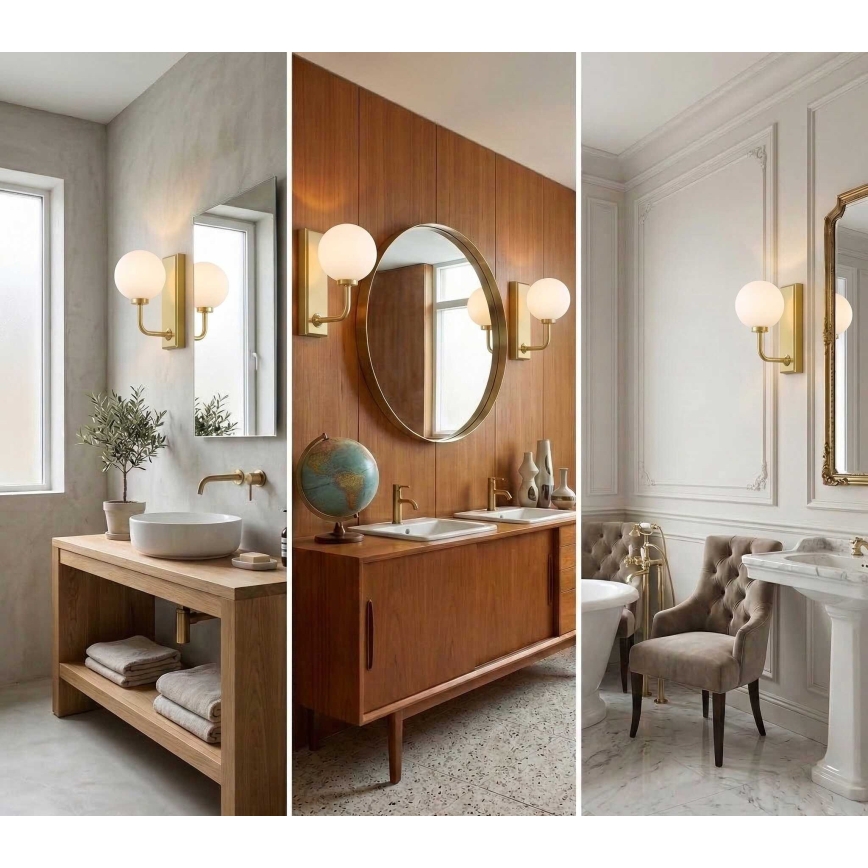 Open Design OR85600 - Łazienna lampa ścienna ERO 1xG9/9W/230V IP44 mosiądz