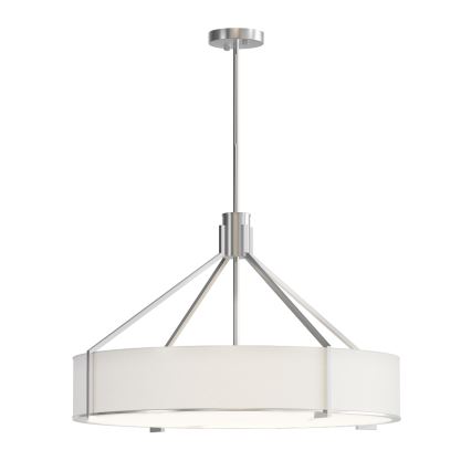 Open Design OR85655 - Żyrandol na pręcie DORETTO 6xE27/15W/230V śr. 70 cm matowy chrom/biały