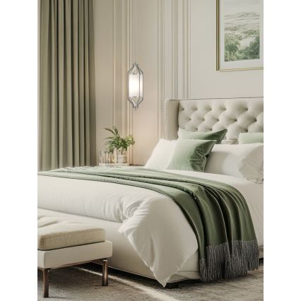 Open Design OR85853 - Żyrandol na pręcie ZUNDO 1xE27/15W/230V matowy chrom/biały