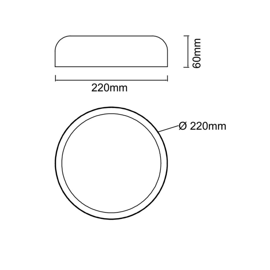Open Design OR85938 - Oprawa sufitowa LED CEDRONE LED/14W/230V 3000/4500/6500K średnica 22 cm beżowa