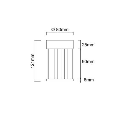 Open Design OR86102 - Oprawa punktowa FIATTO 1xG9/8W/230V czarna