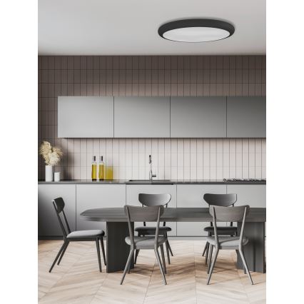 Open Design OR86232 - Oprawa sufitowa LED PIATTO, 55 W, 230 V, 3000/4500/6500 K, śr. 60 cm, czarna