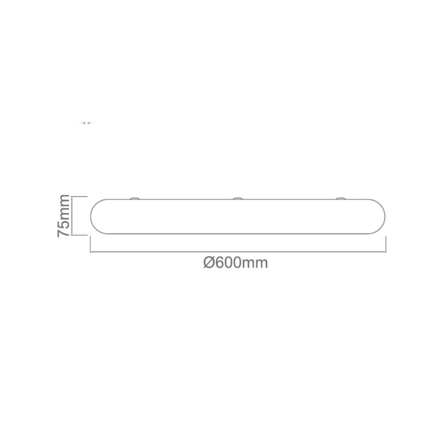 Open Design OR86232 - Oprawa sufitowa LED PIATTO, 55 W, 230 V, 3000/4500/6500 K, śr. 60 cm, czarna