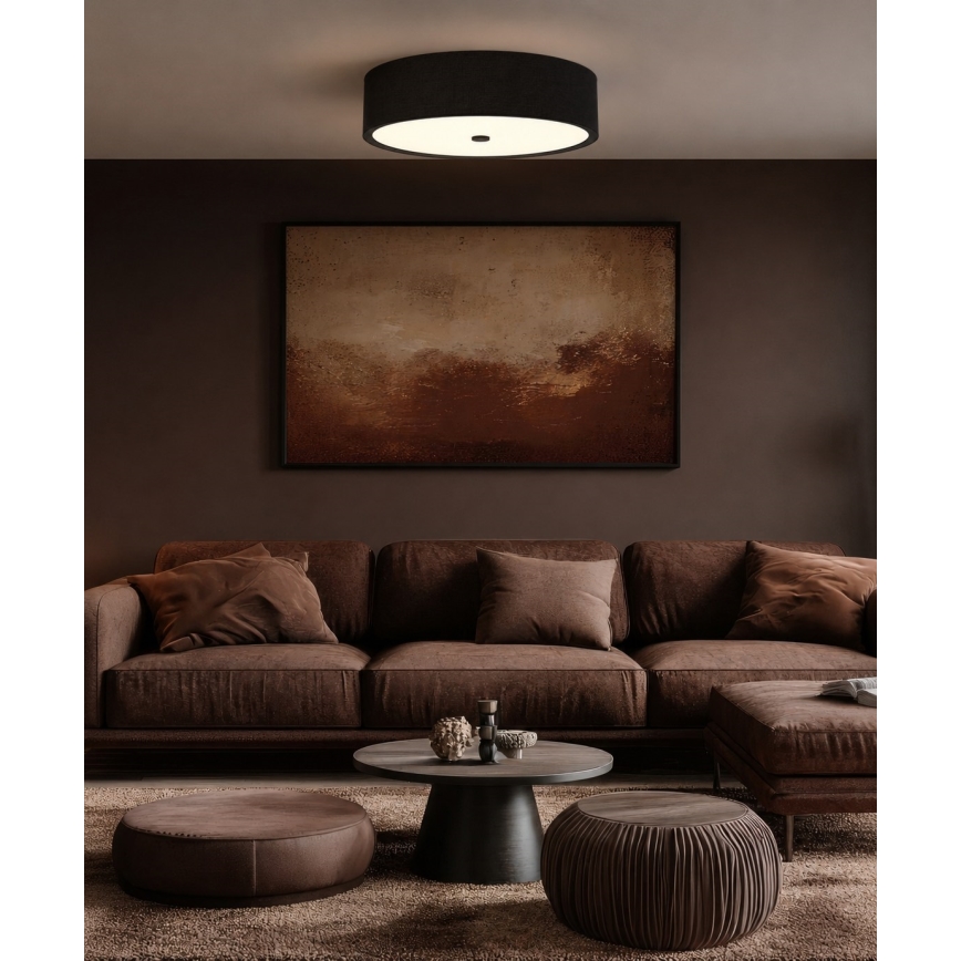Open Design OR86584 - Oprawa sufitowa ZALINDRO 4xE27/15W/230V średnica 54,5 cm czarna