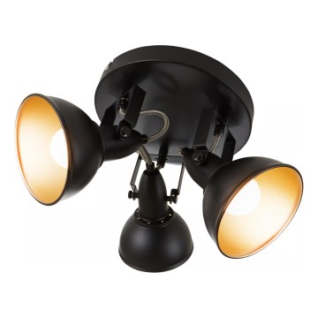 Oprawa punktowa 3xE14/40W/230V czarna