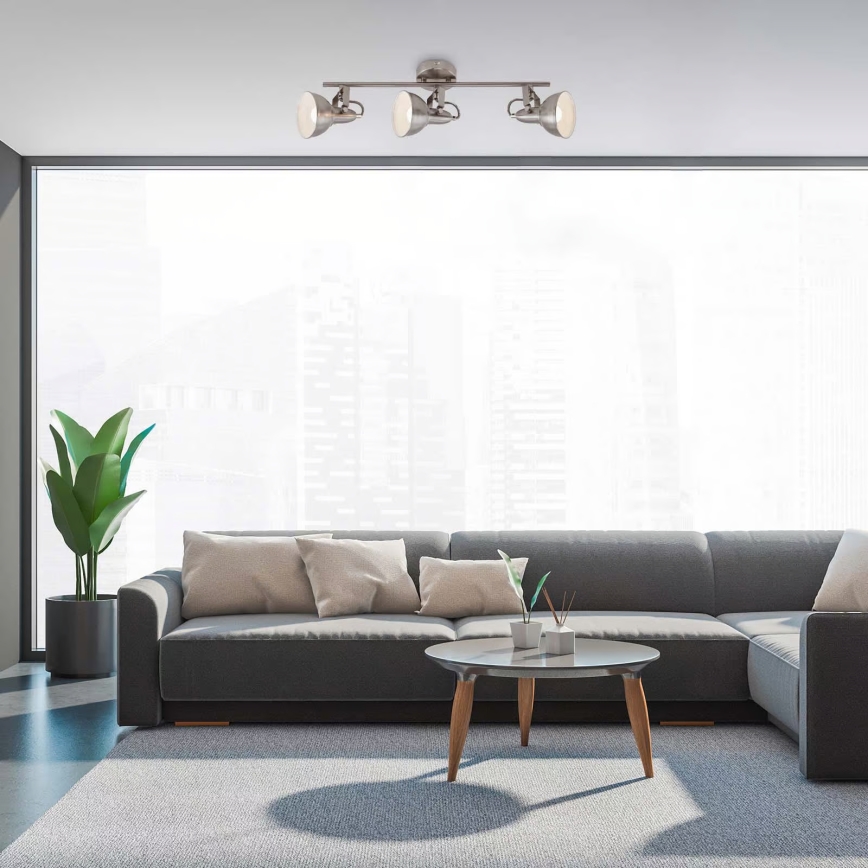 Oprawa punktowa 3xE14/40W/230V matowy chrom