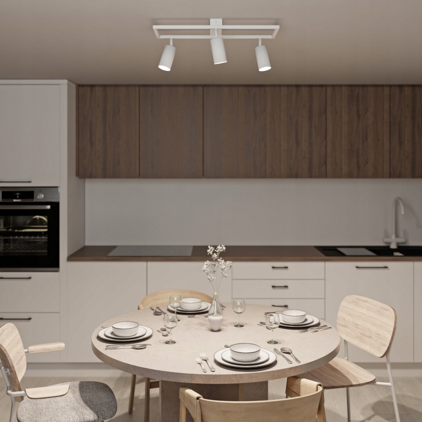 Oprawa punktowa 3xGU10/30W/230V biała