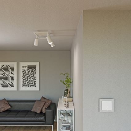 Oprawa punktowa 3xGU10/30W/230V biała