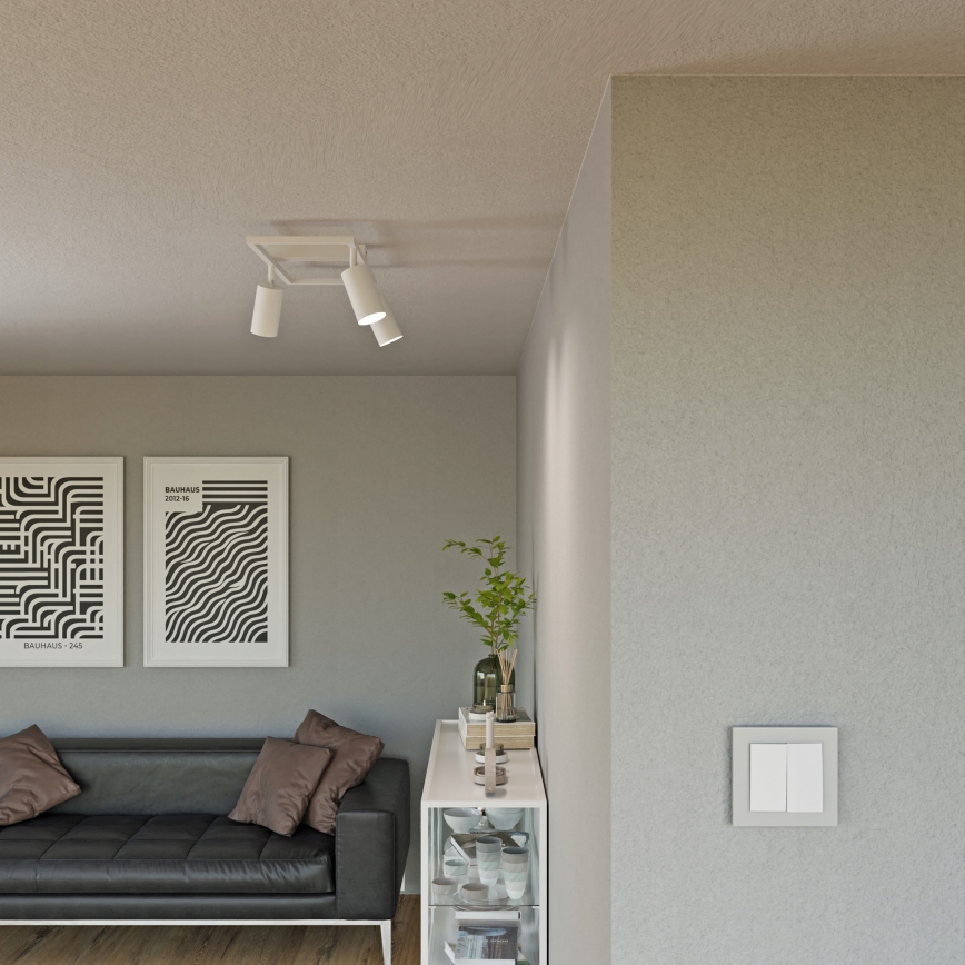 Oprawa punktowa 3xGU10/30W/230V biała