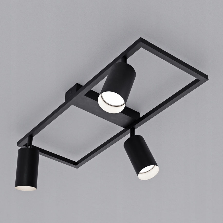 Oprawa punktowa 3xGU10/30W/230V czarna