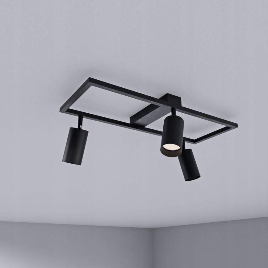 Oprawa punktowa 3xGU10/30W/230V czarna