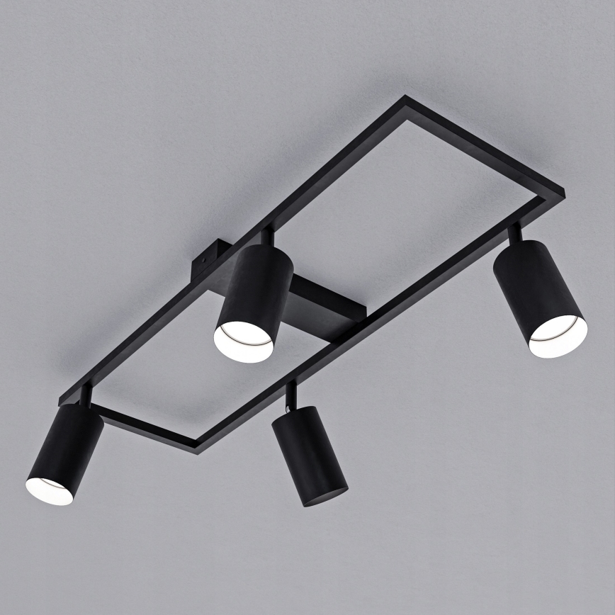Oprawa punktowa 4xGU10/30W/230V czarna