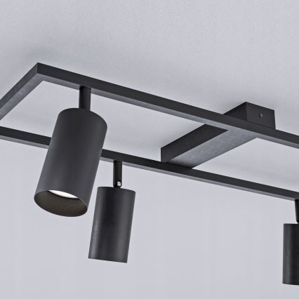 Oprawa punktowa 4xGU10/30W/230V czarna