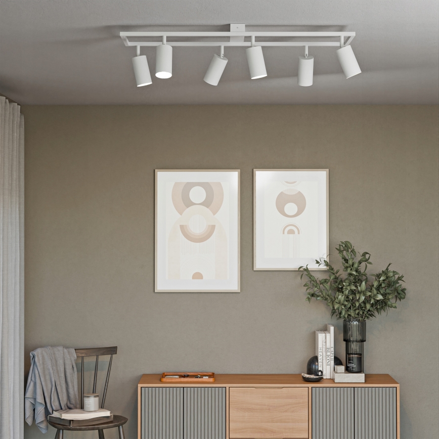 Oprawa punktowa 6xGU10/30W/230V biała