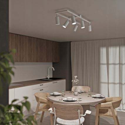 Oprawa punktowa 6xGU10/30W/230V biała