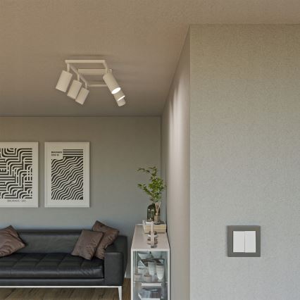 Oprawa punktowa 6xGU10/30W/230V biała