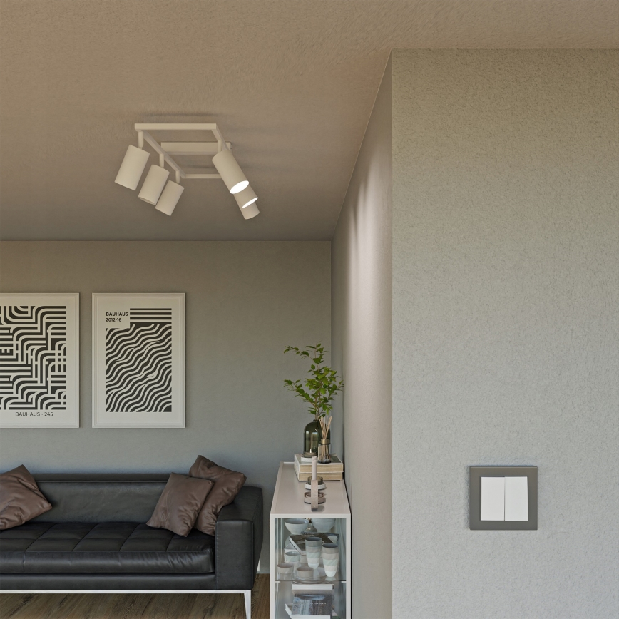 Oprawa punktowa 6xGU10/30W/230V biała