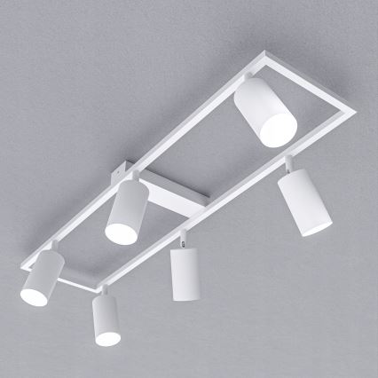 Oprawa punktowa 6xGU10/30W/230V biała