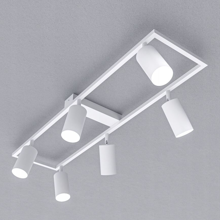 Oprawa punktowa 6xGU10/30W/230V biała