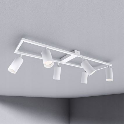 Oprawa punktowa 6xGU10/30W/230V biała