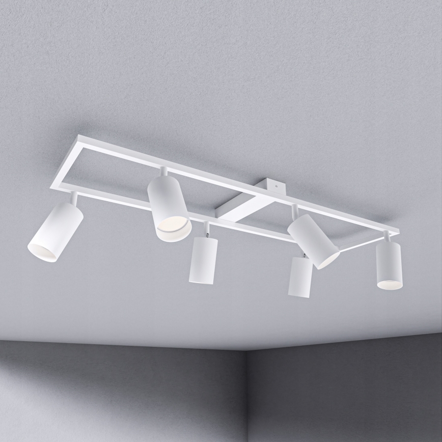 Oprawa punktowa 6xGU10/30W/230V biała