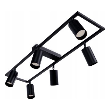 Oprawa punktowa 6xGU10/30W/230V czarna