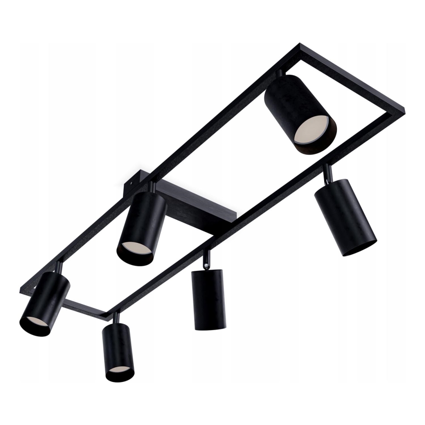 Oprawa punktowa 6xGU10/30W/230V czarna