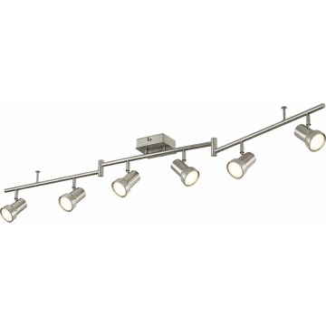 Oprawa punktowa 6xGU10/4,7W/230V matowy chrom