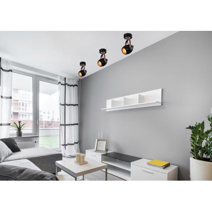 Oprawa punktowa ANICA 1xE14/40W/230V czarny/miedziany