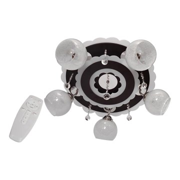 Oprawa punktowa ARONA 5xE27/15W/230V+LED czarna