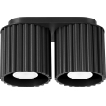 Oprawa punktowa AURA 2xGU10/10W/230V czarna