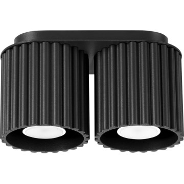 Oprawa punktowa AURA 2xGU10/10W/230V czarna