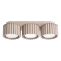 Oprawa punktowa AURA 3xGX53/10W/230V taupe