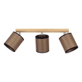 Oprawa punktowa BENITA 3xE27/25W/230V brązowy/dąb