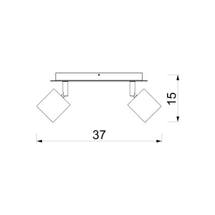 Oprawa punktowa DEMIA 2xGU10/8W/230V beżowa