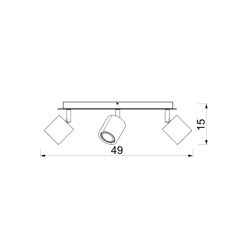Oprawa punktowa DEMIA 3xGU10/8W/230V beżowa