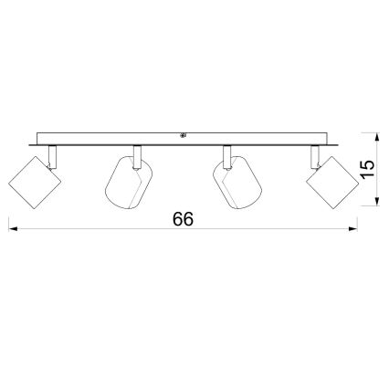 Oprawa punktowa DEMIA 4xGU10/8W/230V beżowa