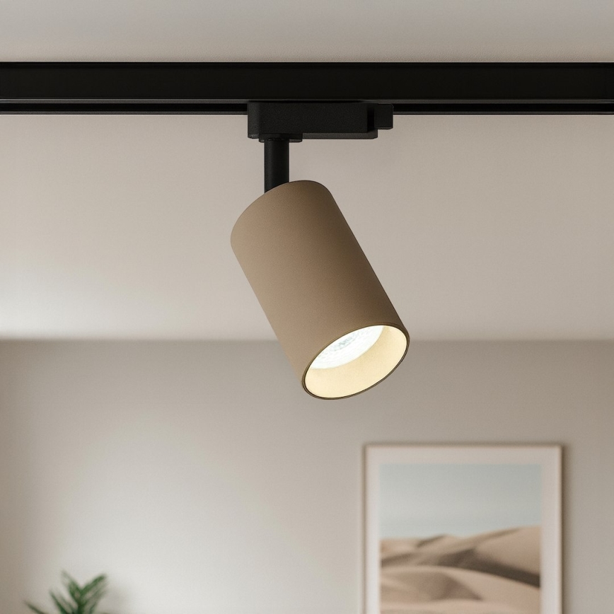 Oprawa punktowa do jednofazowego systemu szynowego PIPE 1xGU10/10W/230V beżowa