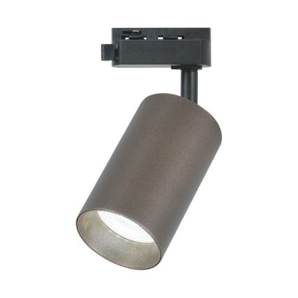 Oprawa punktowa do jednofazowego systemu szynowego PIPE 1xGU10/10W/230V, brązowa