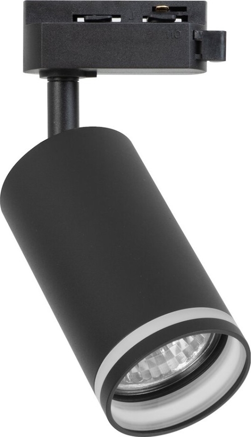 Oprawa punktowa do jednofazowego systemu szynowego PIPE 1xGU10/10W/230V czarna