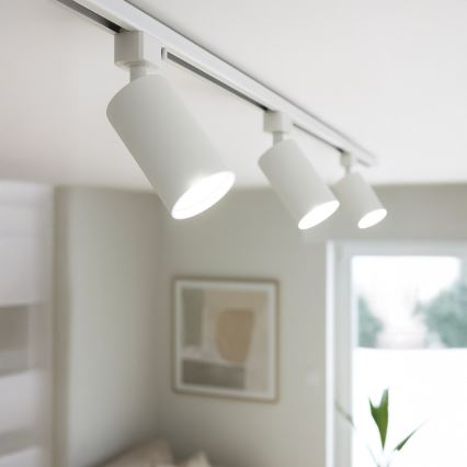 Oprawa punktowa do jednofazowego systemu szynowego TIGER 1xGU10/10W/230V biała