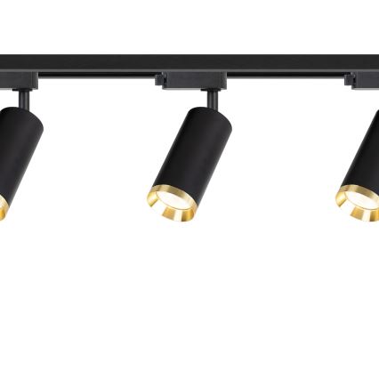 Oprawa punktowa do systemu szynowego MICA 3xGU10/10W/230V czarny/złoty