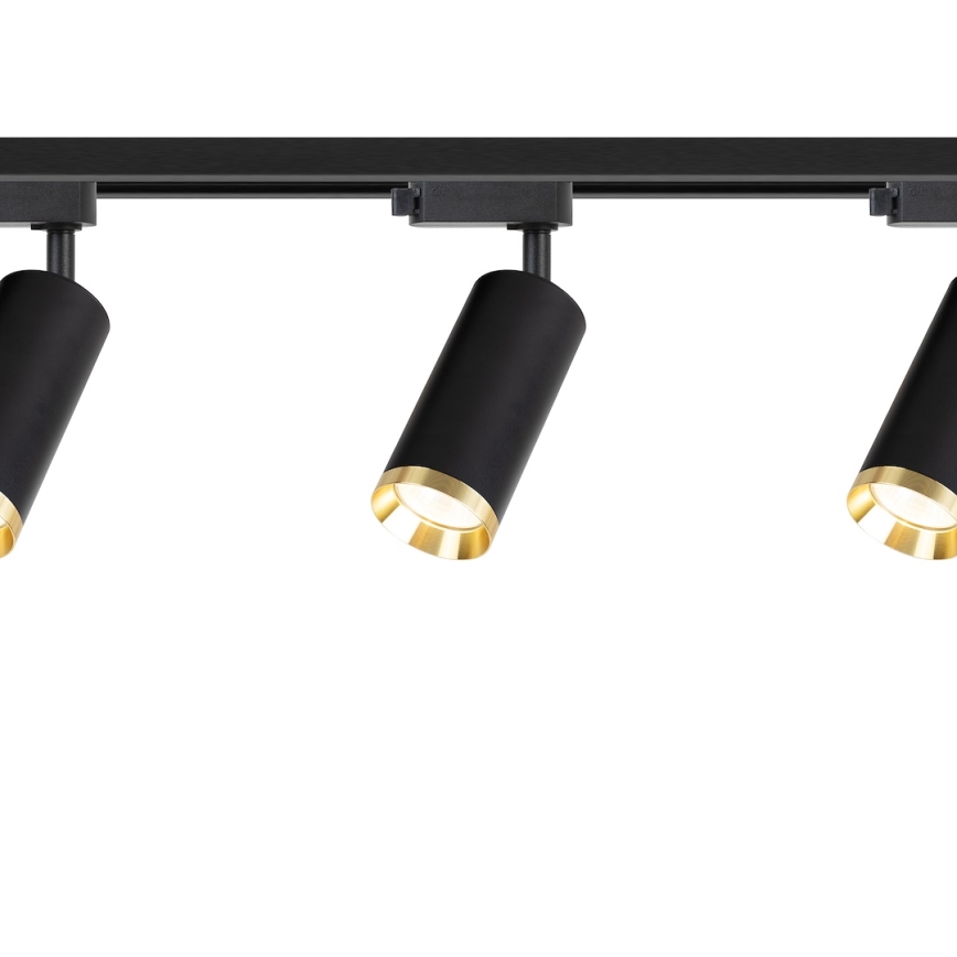 Oprawa punktowa do systemu szynowego MICA 3xGU10/10W/230V czarny/złoty