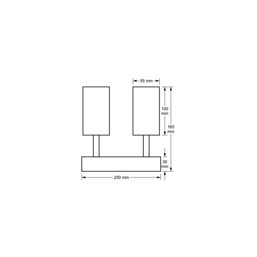 Oprawa punktowa FILO 4xGU10/30W/230V czarna/złota