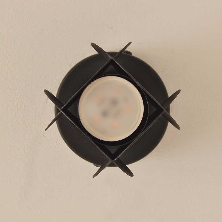 Oprawa punktowa GAMBIT 1xGU10/10W/230V czarna